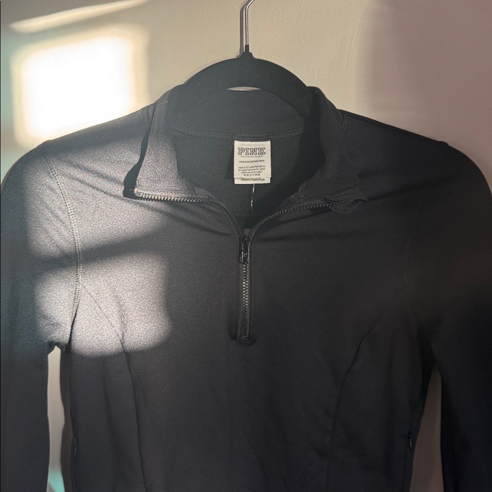 PINK Victoria's Secret Black Long Sleeve Top - Picture 2 of 7